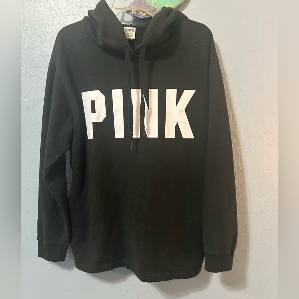 Oversized Pink Victoria’s Secret Hoodie - Size Medium